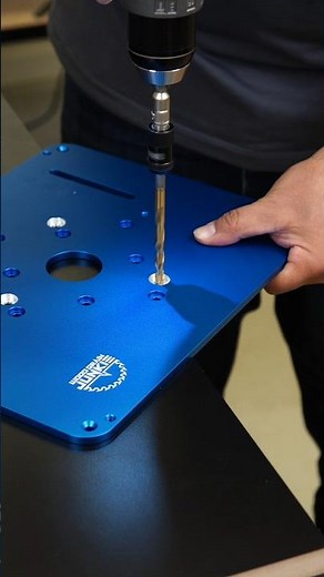 Mount any router to this Aluminum Insert Plate with a few simple steps! #routertable #woodworking