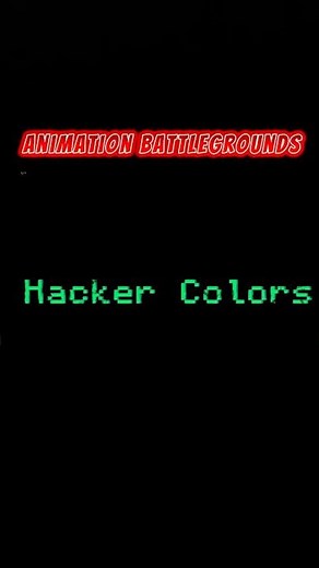 Animation Battlegrounds (Roblox) Color Ids