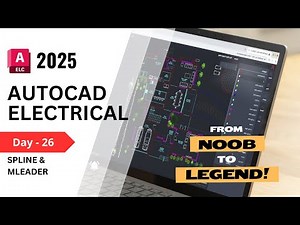 AutoCAD Day 26 | SPL (Spline) & Leader Commands Explained for Electrical Drawings
