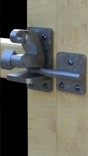 Automatic gate lock mechanism