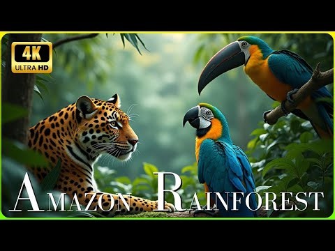 AMAZON 4K - Exploring the World's Largest Tropical Rainforest | Relaxing Nature Sounds