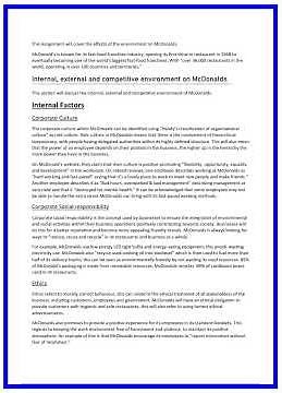 Business BTEC Level 3 Unit 1 Exploring Business Assignment 2 Distinction 636x882