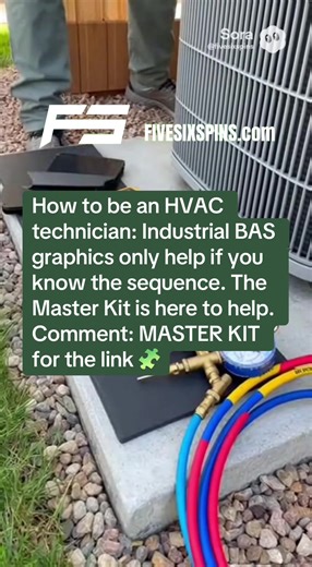 How to be an HVAC technician: Industrial BAS graphics only help if you know the sequence. The Master Kit is here to help. Comment: MASTER KIT for the link 🧩