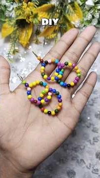 Diy multi colour earrings 🌈🦋 ll using beads ll #diy #earrings #handmadejewelry #diyearrings