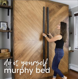 167K views · 1.4K reactions | I built a space saving fold down bed (also known as a Murphy bed) for a small home office/guest room! | DIY Huntress | Facebook
