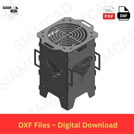 Collapsible Fire Pit Grill DXF Files, CNC Plasma Laser Cut (digital Download) - Etsy