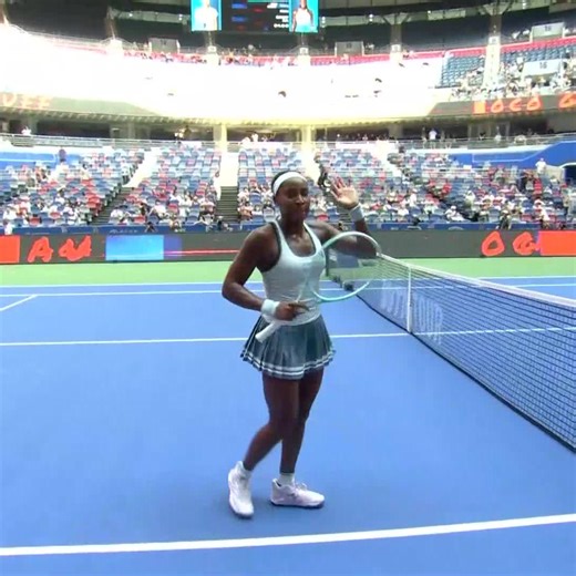 144K views · 4.9K reactions | Gauff gets it done  Coco Gauff defeats Uchijima in straight sets to reach the Round of 16 in Wuhan. #WuhanOpen | WTA | Facebook