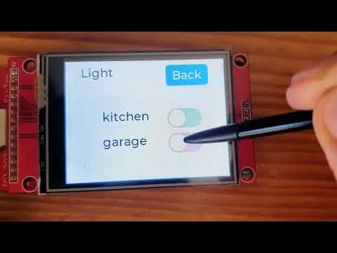 Lvgl for MicroBlocks. Multi screen GUI. Events are handled by callback functions.