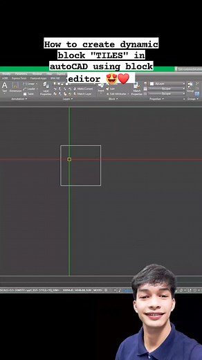 How to create dynamic block "TILES" in autoCAD using block editor 😍❤️ #fypシ゚ #foryourpage #autocadtutorial #AutoCAD #civilengineering #architecture | George Sapallo