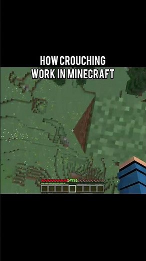 how crouching work in Minecraft 😂😂 #minecraft #minecraftgaming #viral #shorts