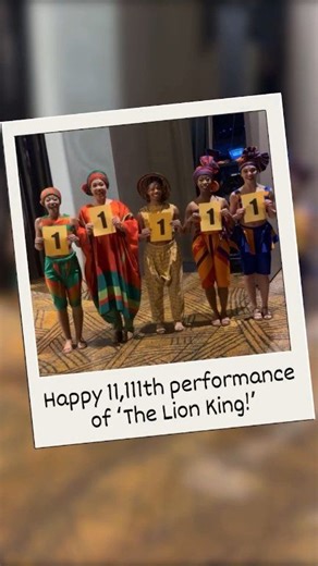 Yesterday, The Lion King - Musical roared past a legendary milestone, 11,111 performances on Broadway! ✨️🦁 Congratulations to the cast and crew members past and present on this most majestic achievement. 👏🏾👏🏾👏🏾👏🏾👏🏾👏🏾👏🏾 (📷: tatinunez143 on Instagram) #TheLionKing #LionKing #TLK #TheLionKingMusical #LionKingMusical #TLKMusical #Disney | The Lion Guard