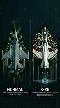 This Fighter Jet Is So Unstable, Computers Fly It 40 Times Per Second Just To Keep It Alive 🤯 #X29