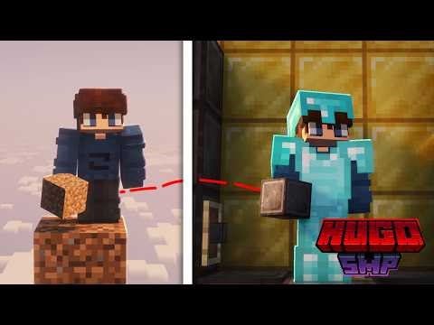 Traded up from an earth block to a netherite block on HugoSMP