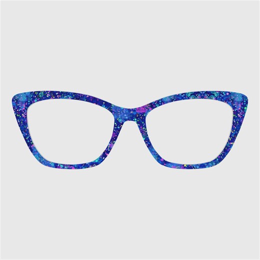 The Navy Blue Splash Ink Magnetic Glasses Toppers – Compatible with Pair Eyewear Frames