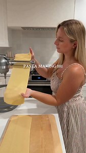 Pasta Making 101 — homemade butternut squash ravioli 🍝 Pasta dough ratio: 1 1/4 cup 00 flour 2 whole eggs Butternut Squash Filling: 1 butternut squash 6-8 whole garlic cloves 1/4 cup olive oil 1/2 cup grated Parmesan cheese Salt and pepper to taste Sauce: Browned butter sage Toss the chopped butternut squash with the whole garlic cloves in a bowl with just enough olive oil to evenly coat everything. Roast on a baking sheet at 400°F for about 45 minutes until soft. Remove from the oven and mix i