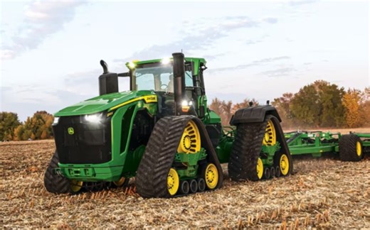 世界最大马力量产拖拉机纪录刷新——约翰迪尔（JohnDeere）全新9RX710、770、830系列铰接式履带拖拉机震撼发布