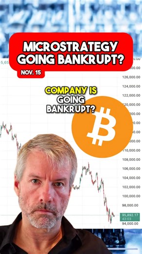 Quarter Chart on Instagram: "So the largest Bitcoin company is going bankrupt? Let’s break down what’s happening to MicroStrategy"