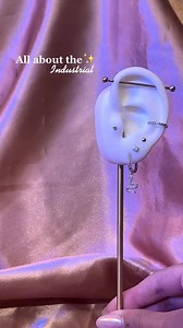 things to know about the industrial ear piercing 🤔 #reels #industrialpiercing #earpiercing #piercingtips #piercingaftercare #piercing | Lulu Ave Jewelry • Styling • Piercing