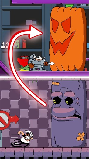 Pizza Tower, but Pizzascape JUST GOT HARDER! ⚡ Hardoween Redux [Pizza Tower AFOM Mods Shorts]