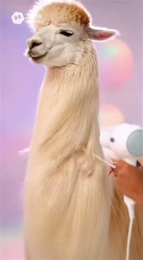 Alpaca Salon ASMR… The “WHOOSH-WHOOSH” Got Him 🦙💇‍♂️