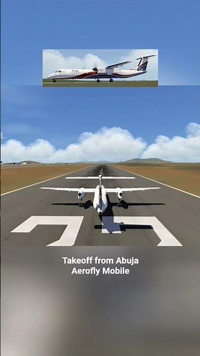 INSANE Dash 8 Q400 Takeoff from Abuja | Ultra Graphics Setting |Aerofly Mobile Graphics #flightsim