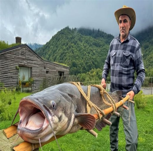 2.4K views · 41 reactions | Cooking the Biggest Catfish Inside a Log-Awesome Life | Awesome Life | Facebook