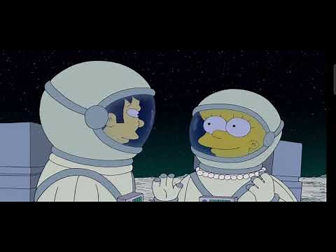 The Simpsons | Hubert proposes to Lisa in space