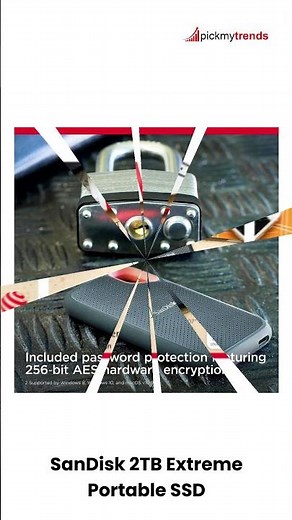 SanDisk 2TB Extreme Portable SSD #ExternalStorage #PortableSSD