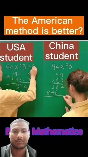 😱China-USA😱 🤔Multiplication Tricks #shorts #short #maths #mathstricks #shortfeed #viral #trending