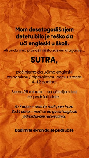 Da li Vaše dete uči engleski već neko vreme, ali i dalje ne može slobodno da komunicira i prevede ono što čuje? 🤷‍♀️🤷‍♂️ Ovo je čest problem sa kojim se suočavaju mnogi roditelji. ❌ Međutim, na ovaj način, možete učiti jezik mnogo godina bez postizanja željenih rezultata. ✅ All Right nudi jedinstvenu metodu učenja zasnovanu na igrama. Vaše dete će s nestrpljenjem čekati svaku lekciju i brzo će početi da govori engleski. ✔️ Učenje uz igre Roblox, Minecraft, LEGO i mnoge druge kurseve s Vašim om