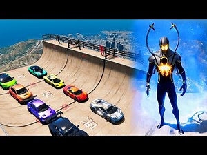 GTA 5 Mega Loop Challenge: UFOs, Explosions, Sharks & Bears on the Ramp!
