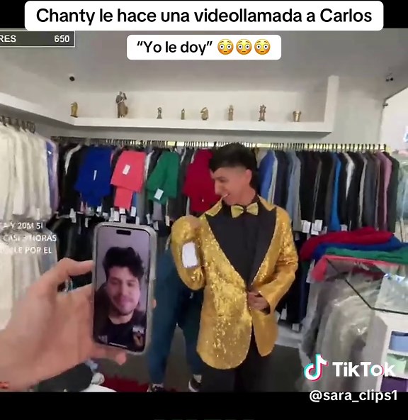 Videollamada Divertida de Chanty a Carlos