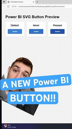 My new #powerbi button design! #datavisualization #dataanalyst