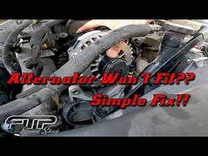 Alternator Wont Go Back In?? Do This Easy Trick to Adjust The Mount Bushing!!!