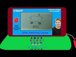 Richard learns the Alphabet Letter Exploring Laptop from Vtech