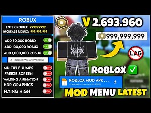 New🚀 Roblox MOD MENU APK V2.693.960 2025 Unlimited Robux, Fly & God Mode | Roblox MOD MENU