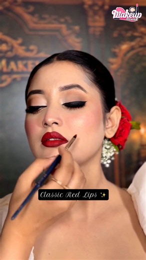 Red lips tutorial #lipstick #makeuptutorial #beauty