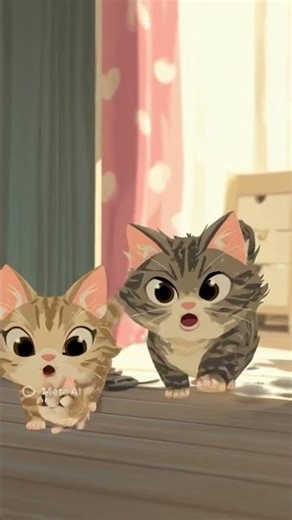 cat runing for baby 😺😺#@@