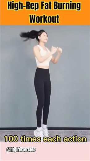 High-Rep Fat Burning Workout | 100 Reps Per Exercise #FatLossWorkout #HomeFitness #HighRepTraining