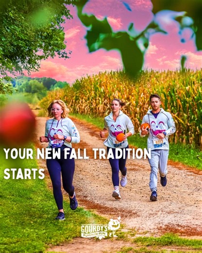 How does the Virtual Run work? Easy! 🍂 Sign up and select what size hoodie you need 🍂 Invite some friends to rock the 5K with you 🍂 While you wait for your race packet, decide when and where you'll complete your 5K 🍂 Once the big day arrives, get out there and have fun! Gourdy's Pumpkin Run has been around since 2012 and has welcomed nearly 400,000 fall-natics. We try to keep things easy as pumpkin pie 🥧 🍂 Race packet includes the lightweight tech hoodie, finisher medal, and bib 🍂 Run, wa