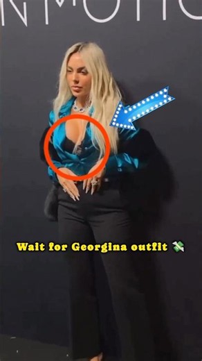 Georgina Rodriguez's Turquoise Satin Shirt Look 😍💎 | Luxury Fashion Goals
