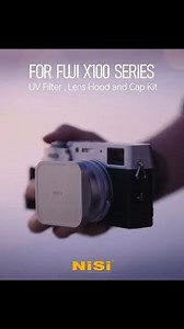 Introducing the NiSi X100 NC UV Filter, Lens Cap and Metal Lens Hood Kit - designed to seemlessly fit and complement the timeless classic design of the brand new Fujifilm X100 VI and other X100 cameras. The NiSi X100 Series NC UV Filter Kit enhances your Fujifilm X100 series camera with superior performance and style. This sleek kit includes a UV filter, metal lens hood with a friction-fit design for easy use, a 49mm filter adaptor, and a matching lens cap for protection. Elevate your camera’s l