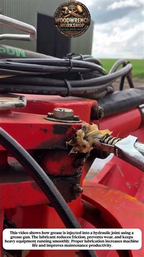 Greasing a Hydraulic Joint the Right Way | Heavy Equipment Maintenance Trick