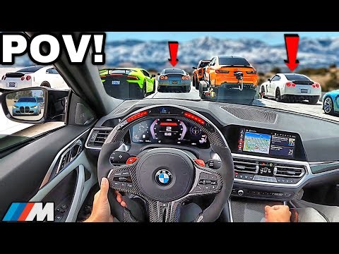 Chasing Nissan GTR Drivers In A Straight Piped BMW M4 G82 [LOUD EXHAUST POV]