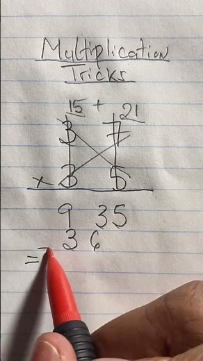 Do you know how to do cross multiplication with 2x2 digit numbers 😕 #math #multiplication