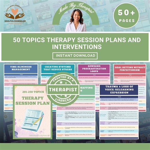 Therapy Interventions Guide PDF | 50 Session Plans for Counselors, Therapists & Mental Health Professionals | Clinical Toolkit - Etsy Australia