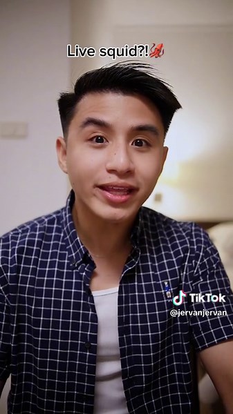 Eating live squid/ squid shot #fyp #tiktokph #jervantriesit #jervan