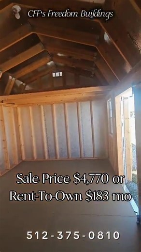  Need extra space on your property Shed Lofted Barn Backyard Office...