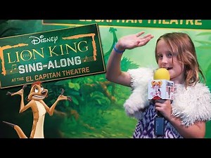 The Lion King Sing Along (Disney's El Capitan Theatre) w/ Lindalee Rose