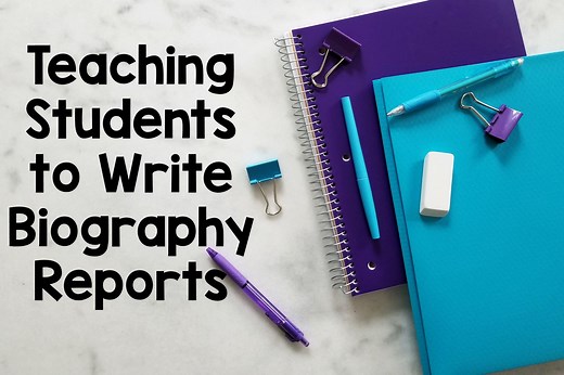 Teaching Students to Write Biography Reports - Thrifty in Third Grade